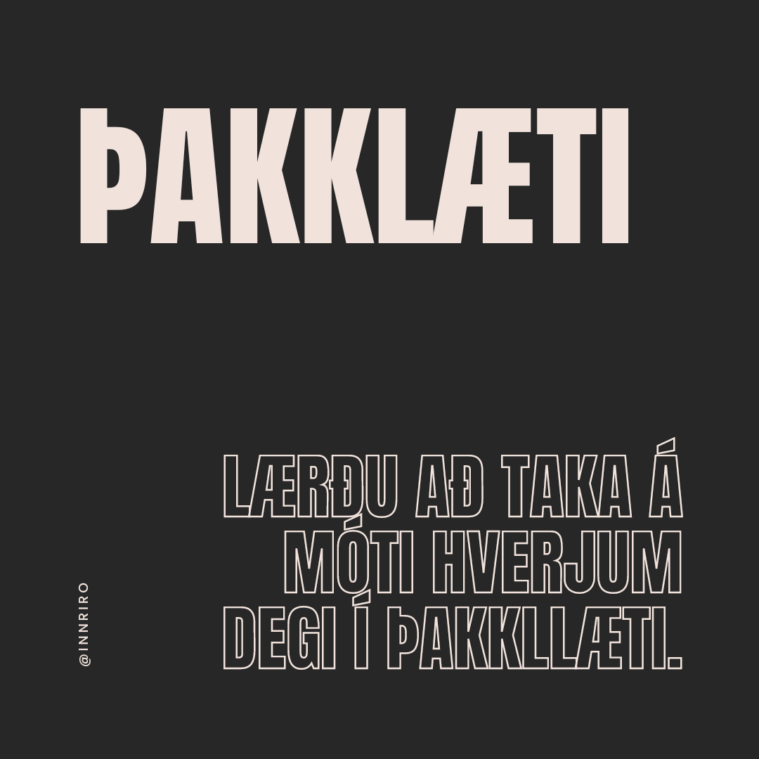 lærðu að iðka þakklæti